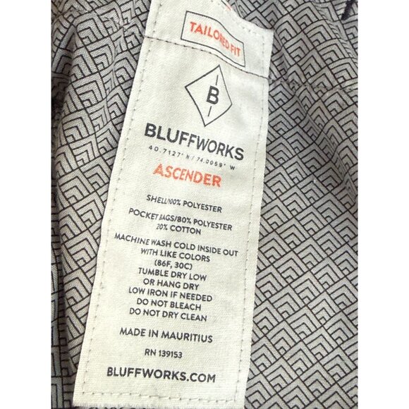 Bluffworks Ascender Tailored Fit Mens Navy Pants 31W X 32L Polyester & Cotton Bl - Picture 6 of 8